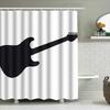 City Lights Shower Curtain Modern Bath Decor For Home Decoration Waterproof Fabric With Hook Rings Various Sizes Available (Larg