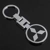 1PCS Car Keychain Gift for Mitsubishi Compatible with All Models Pajero Outlander Lancer 3D Metal Keyring Holder Accessories AV2