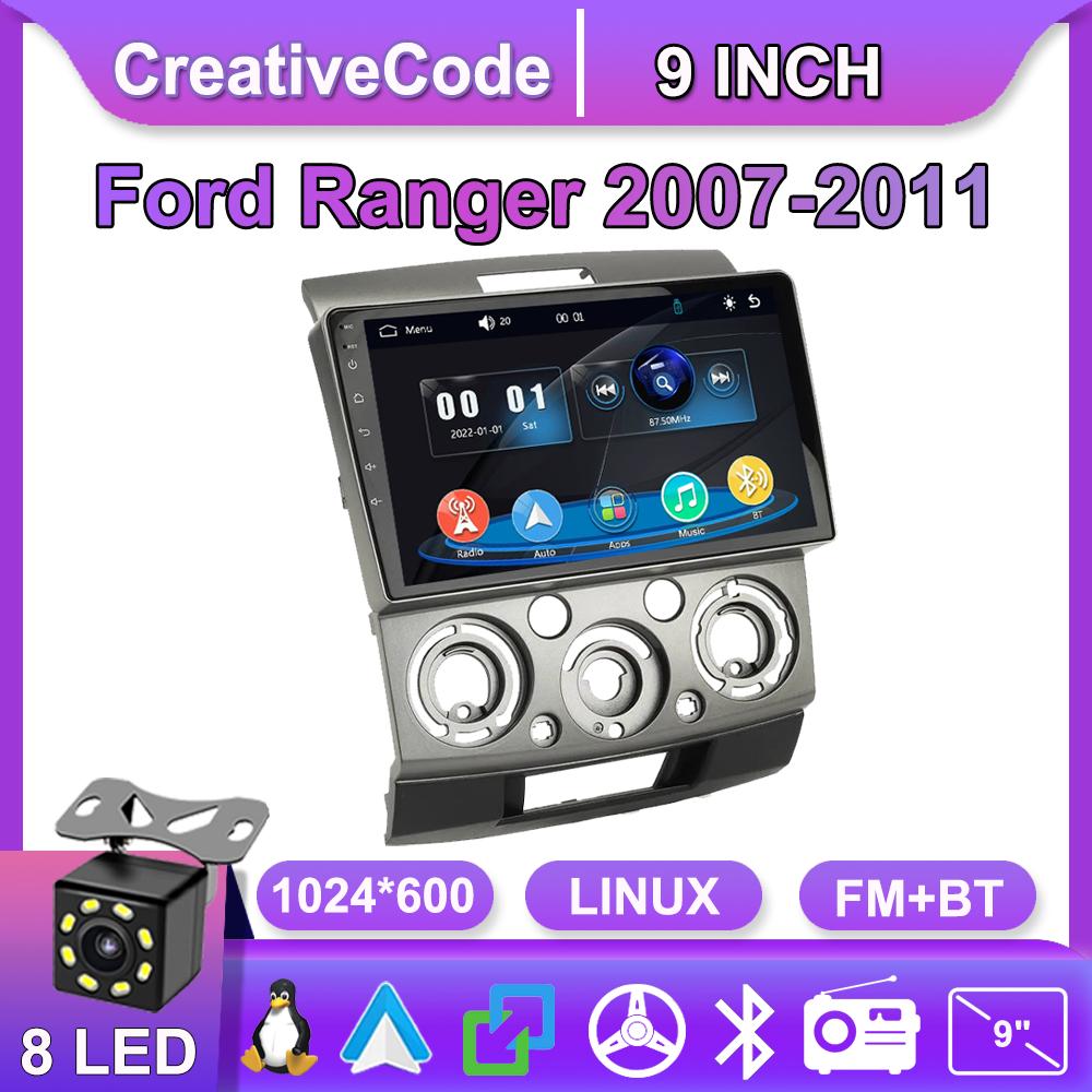 Car Radio Multimedia MP5 Player Head Unit Stereo BT For Ford Ranger 2007-2011