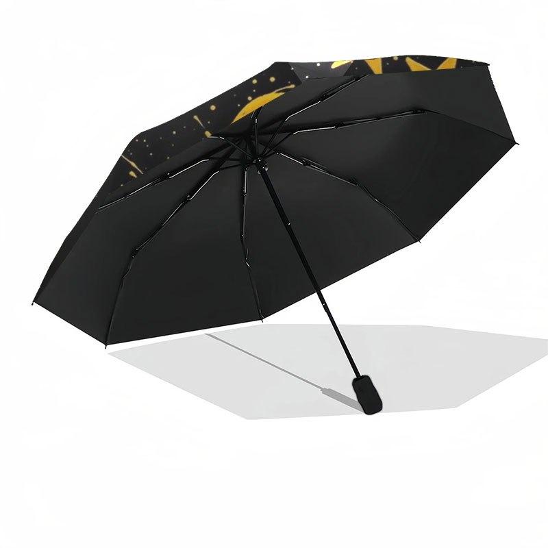 Galatasaray Istanbul Football Club Logo StickerUmbrella with Cute Design,Portable 3-Fold Compact Umbrella for Men&Women,Valentine's Day Moth