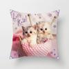Cute Cat Sofa Pillowcase Cushion Cover     Bed Home Living Room Car Office