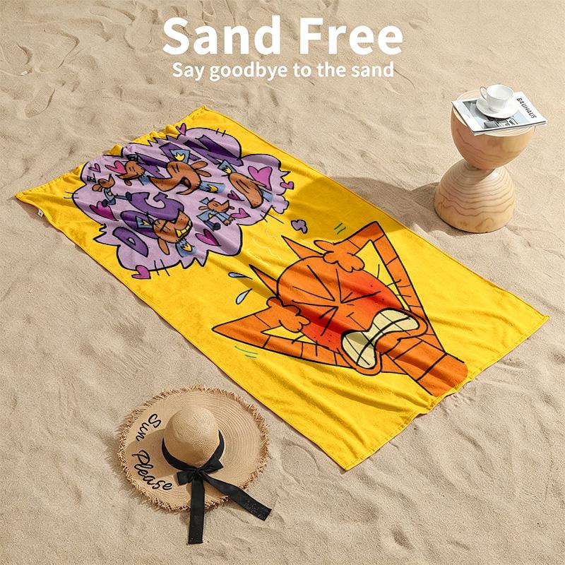 Dog Man Beach towels also serve as bath towels summer essential a musthave for the outdoors the beach and the pool