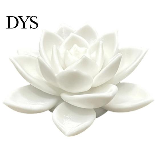 Home Office Zen Ornament 3D Printed Lotus Figurine, Elegant Incense Holder, Burner for Style Table Meditation Room Tea Decor