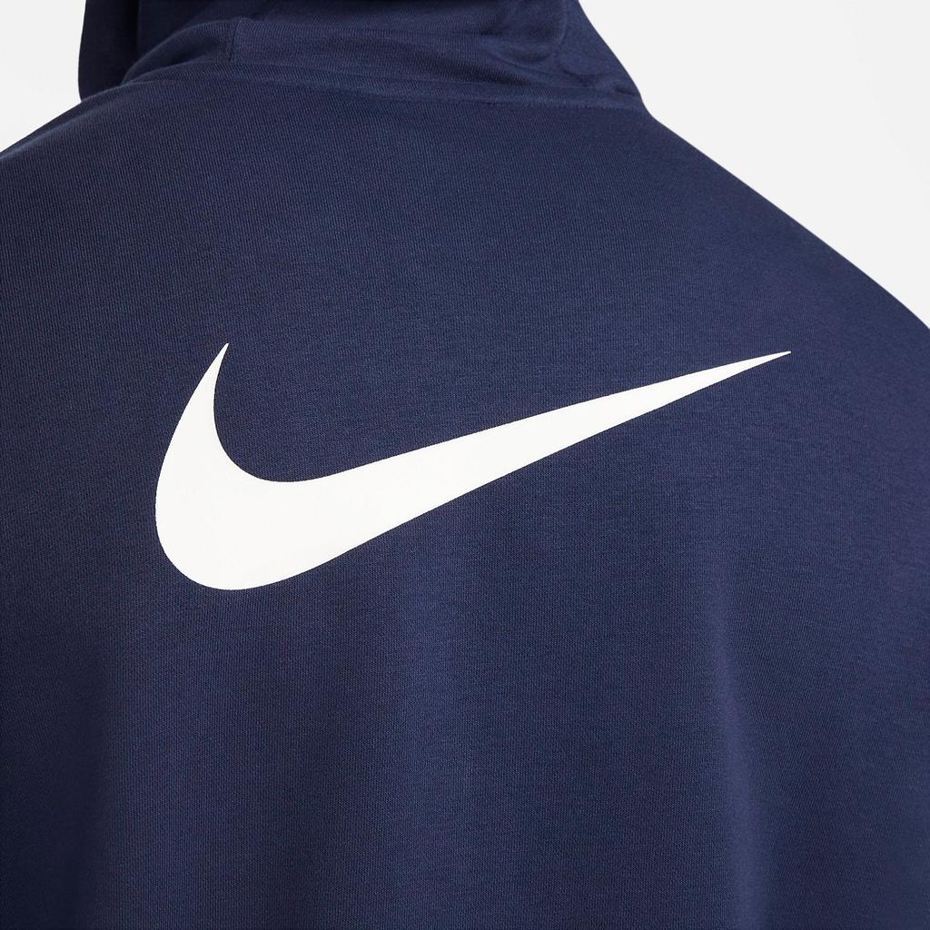 Nike Club Fleece Letter Print Pullover Football Hoodie Men Hoodies Dark-Navy FB6575-410