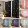 Modern Blackout Window Curtain With Nordic Sunshade Design And Easy Hooks