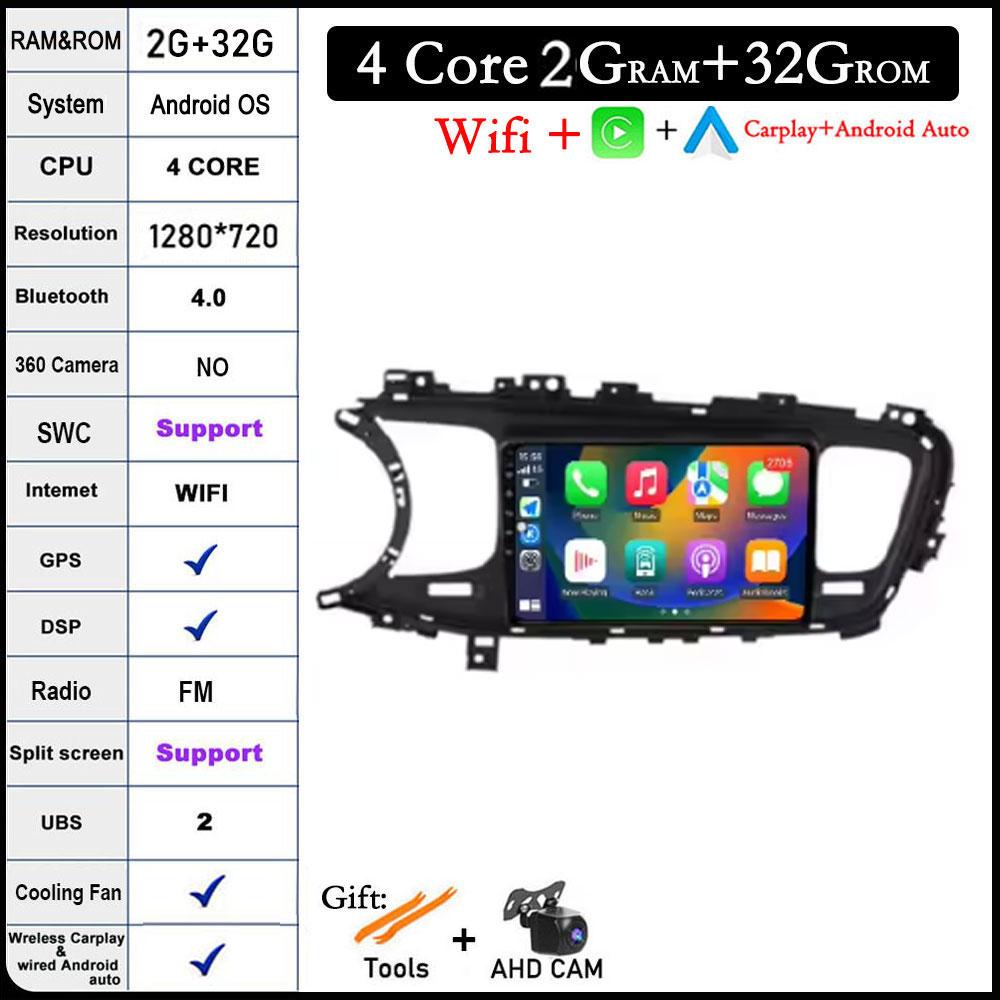 9 lnch For Kia K5 Optima 3 2011-2015 Car Radio Video 4G+wifi Multimedia Navigation GPS Stereo Android Auto Touch Screen