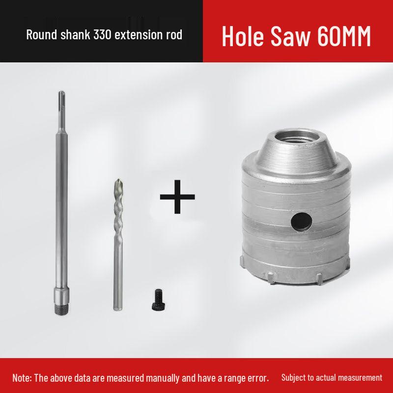 Electric Impact Drill Bit for Cement and Brick Walls - Dry Drilling Opener for Air Conditioner and Water Pipe Installations