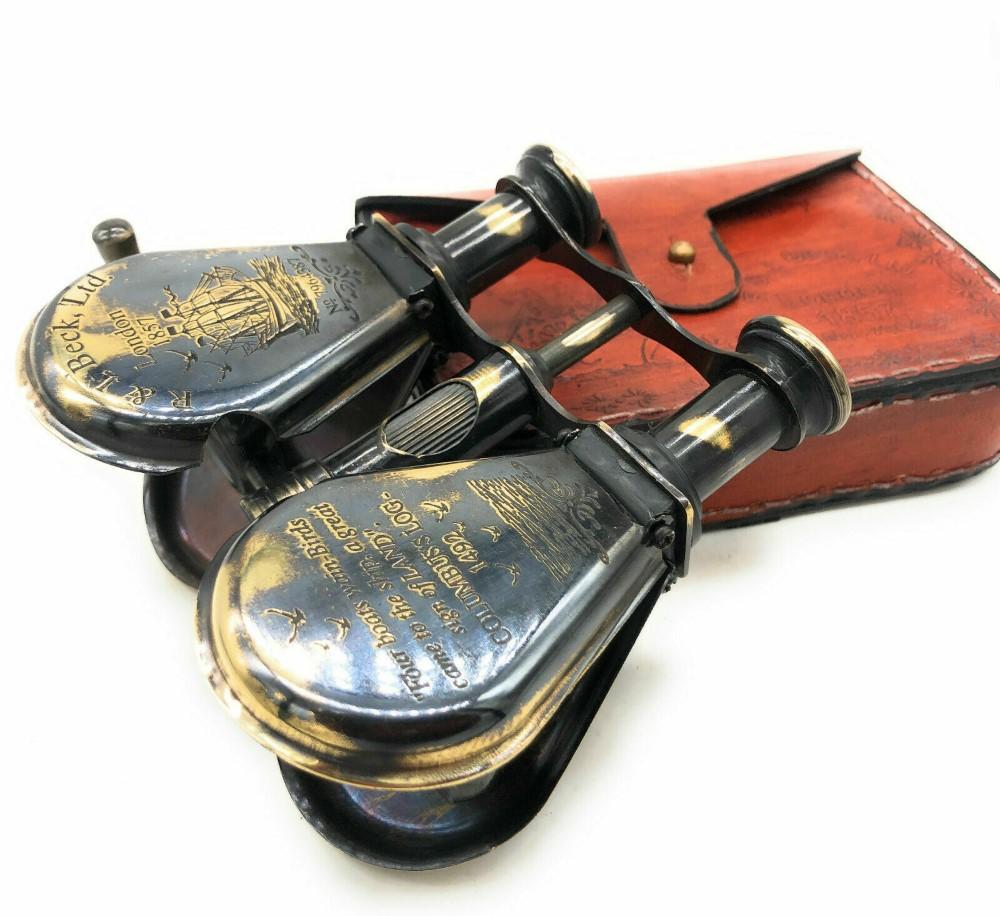 

Морський латунний дизайнерський бінокль Морський вінтажний подарунок Антикварний подарунок на Хелловін M аеро