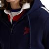 Polo Ralph Lauren Logo Reversible Knit Mesh Hooded Long Sleeve Sweatshirt Men Sweatshirt Blue 710964438001