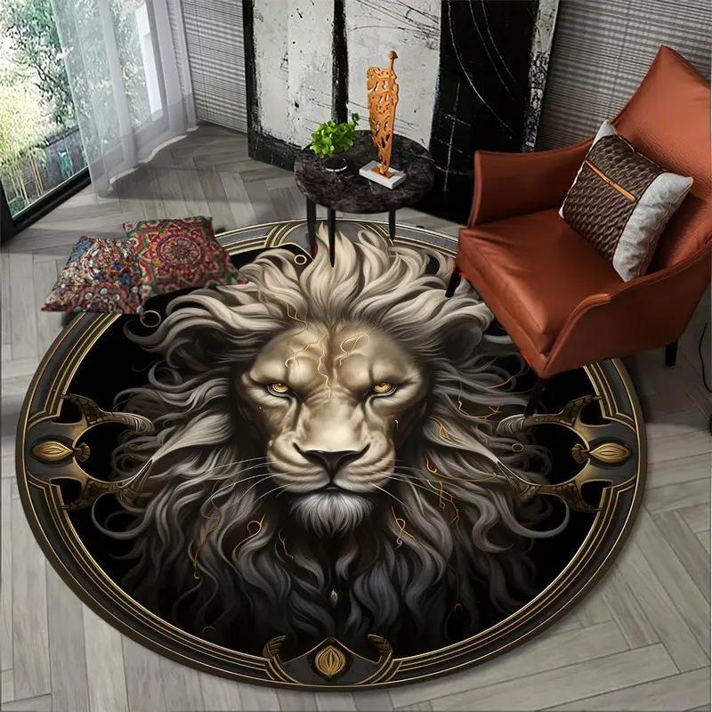 Circular Carpet Living Room Bedroom Cooling and Anti Slip Floor Mat Carpet