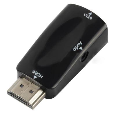Adaptateur convertisseur vidéo HDMI mâle vers VGA femelle 1080p Câble audio 3,5 mm (Actions britanniques)