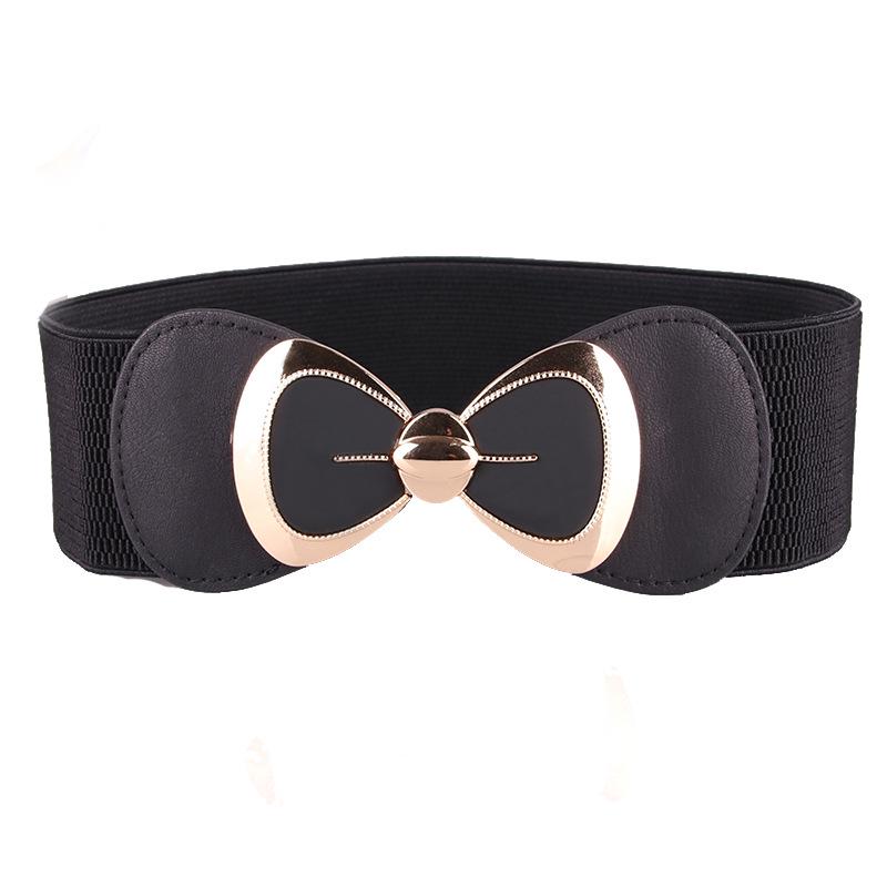 New Fashion Versatile Belt Korean-style Women's Belt with Bow Elastic Belt and Waist Seal