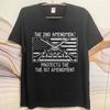 Soft Cotton Tee Workout Men short sleeve tshirt Casual The Second Amendment Protects The First Amendment Stylish For him Tshirt