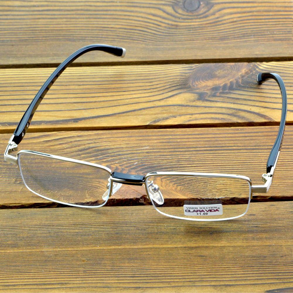 Titanium Alloy TR90 Temple Business Portable Aspherical Anti Fatigue Multilayer Coating Business Men Reading Glasses +0.75 To +4