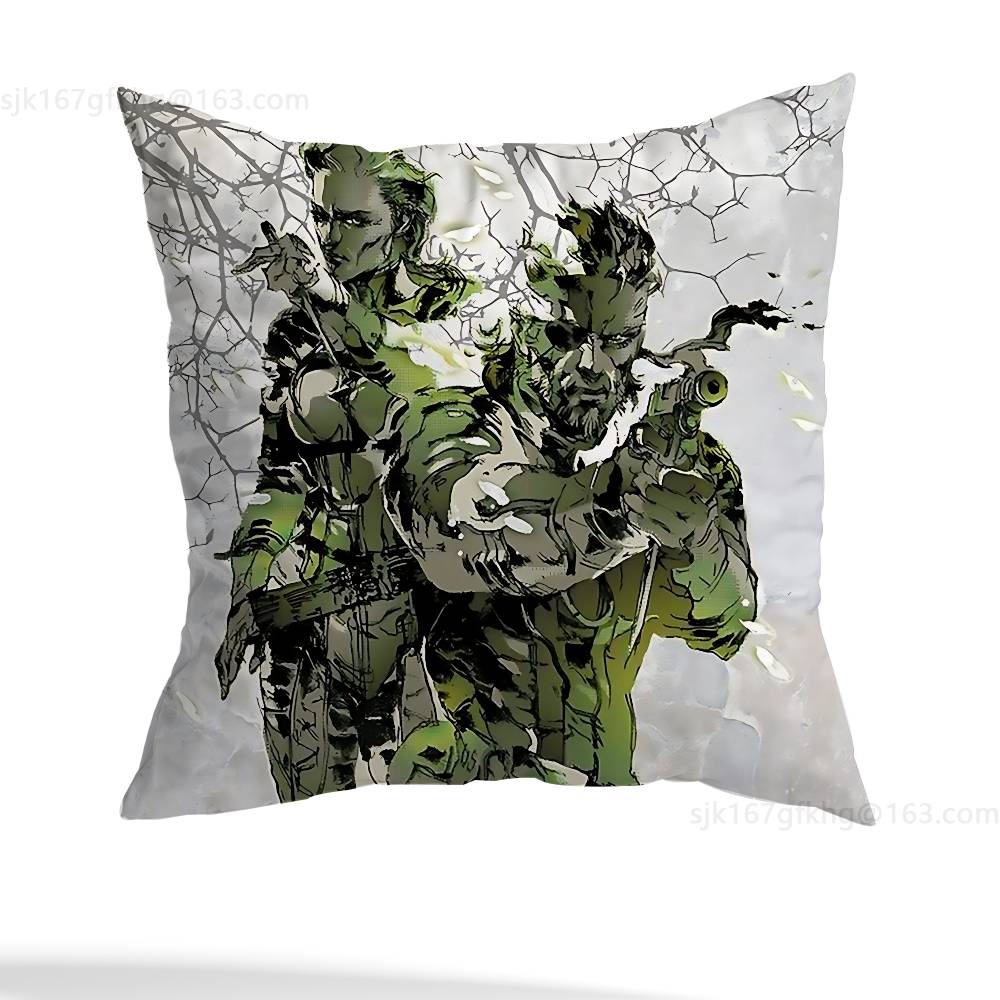 M-Metal Gear Solid Raiden Kissenbezug lässiger Stil Dekoration, geeignet für Heimdekoration (Kissenkern ausgenommen)