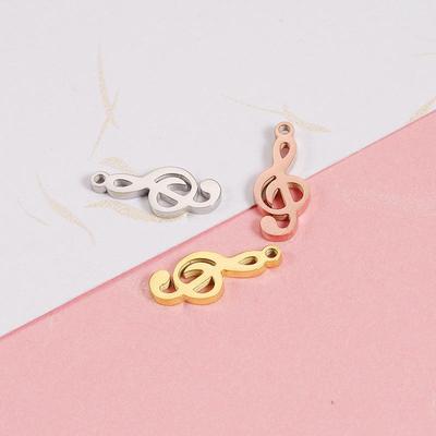 Edelstahl Musiknoten Anhänger für DIY Armbänder & Halsketten