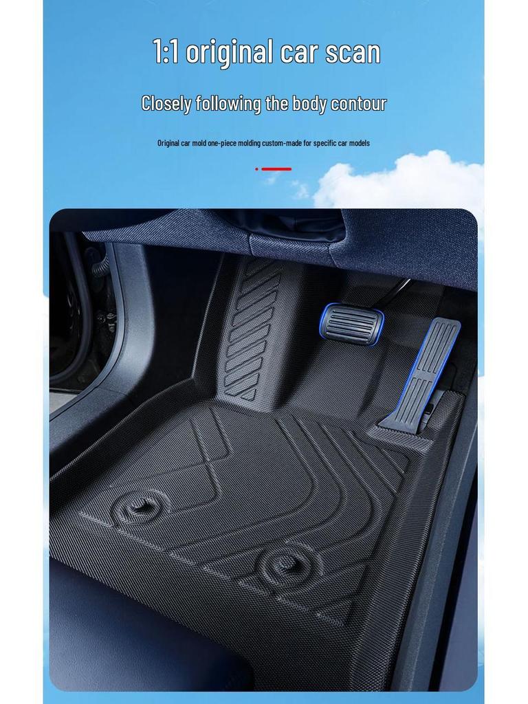 25-Model Double-Layer TPE Floor Mats for AITO M7, Car-Specific Original Color