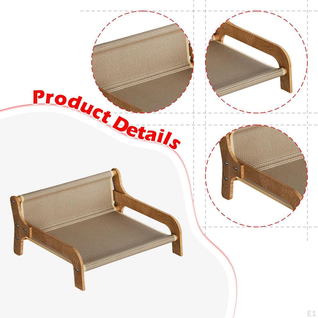 Cat Scratcher Bed Scratch Mat Sofa Shape Elevated Modern Stylish 51 X 46 28 Cm Scratching Toys
