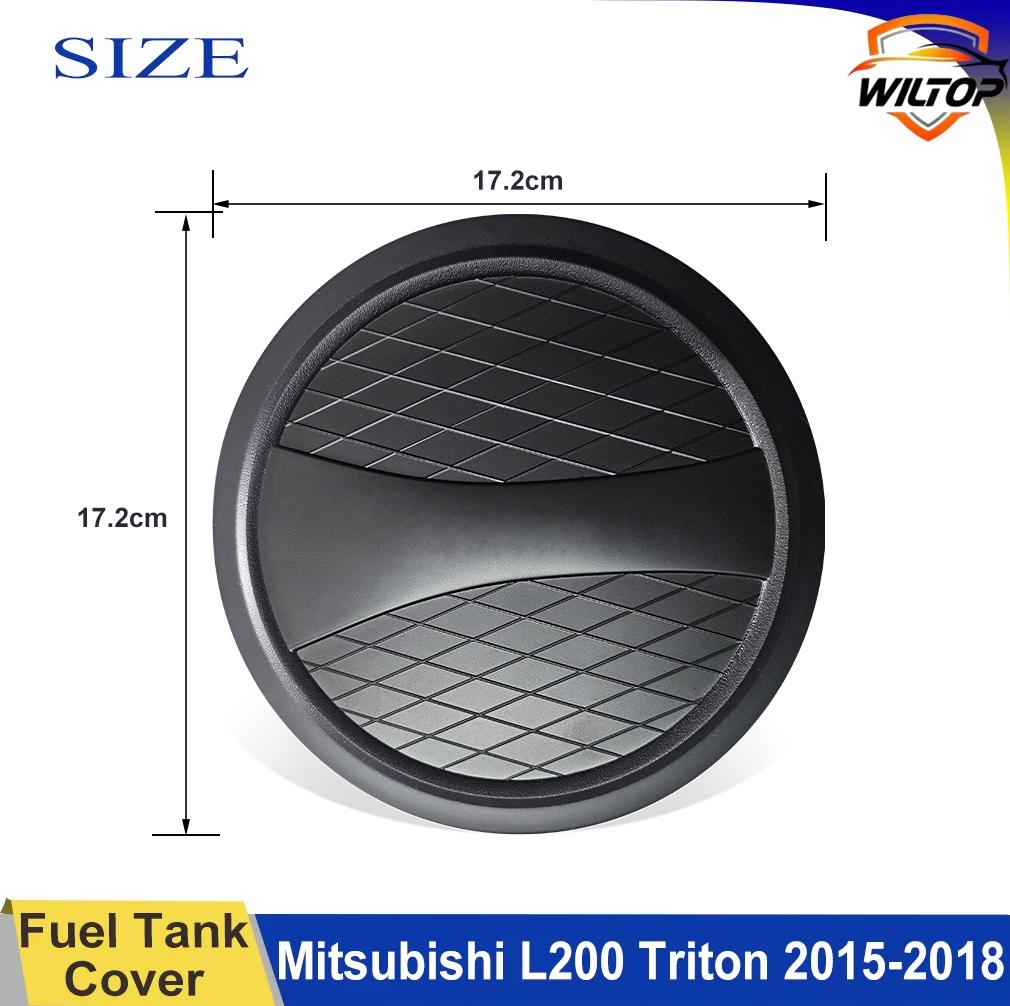 Gas Fuel Tank Cap Cover Trims For Mitsubishi L200 Triton MQ 2015 2016 2017 2018 Matte Black  ABS Decoration Car Exterior Parts