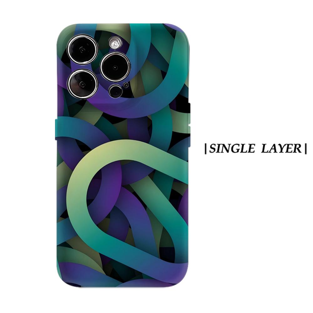 

Red Orange Swirl Art Phone Case for IPhone 17AIR 16E 16 15 14 13 12 11 17 Pro Max Plus Double-layer Back Cover IPHONE15PLUS