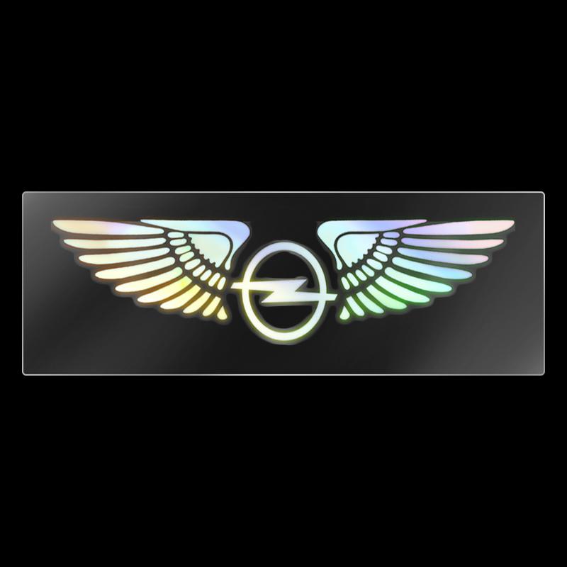 VKXG1 Colorful Reflective Laser Angel Car Window Rear Trunk Rearview Mirror Sticker For Opel OPC Astra K Vectra Corsa Zafira Insignia