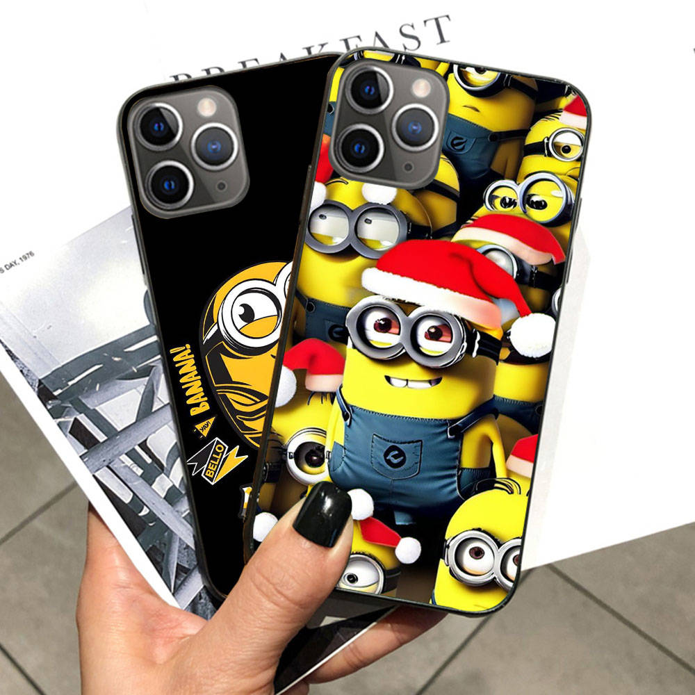 Deksel til Xiaomi Poco X6 X4 M5 M6 F5 F6 C65 C55 C50 C51 C40 Redmi Note 7 8 14C A3X 13C 12C 11 10A 9C Pro Svart Mykt Deksel MI30 Søte Minions