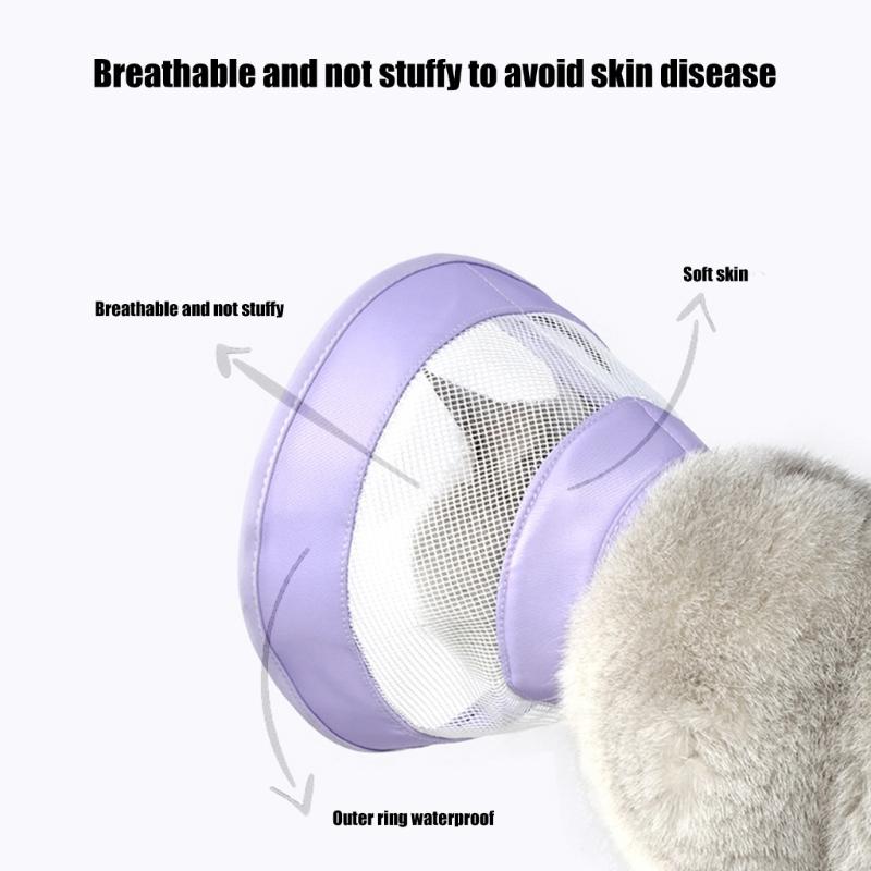 Elizabethan Collar for Cats Biting Licking Proof Dog Breathable Collar Neck Wound Protectors Dog Injury Recovery Collar