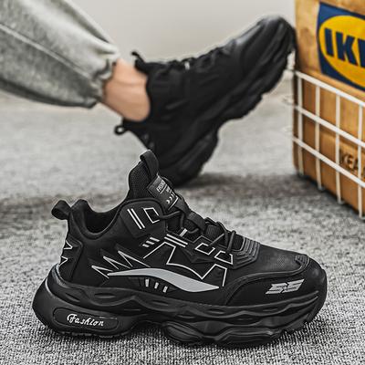 Large Size 45 Men's Shoes Autumn and Winter 2024 New 46 Breathable Sports and Leisure Shoes High Top Mecha Shoes Dad Shoes Men