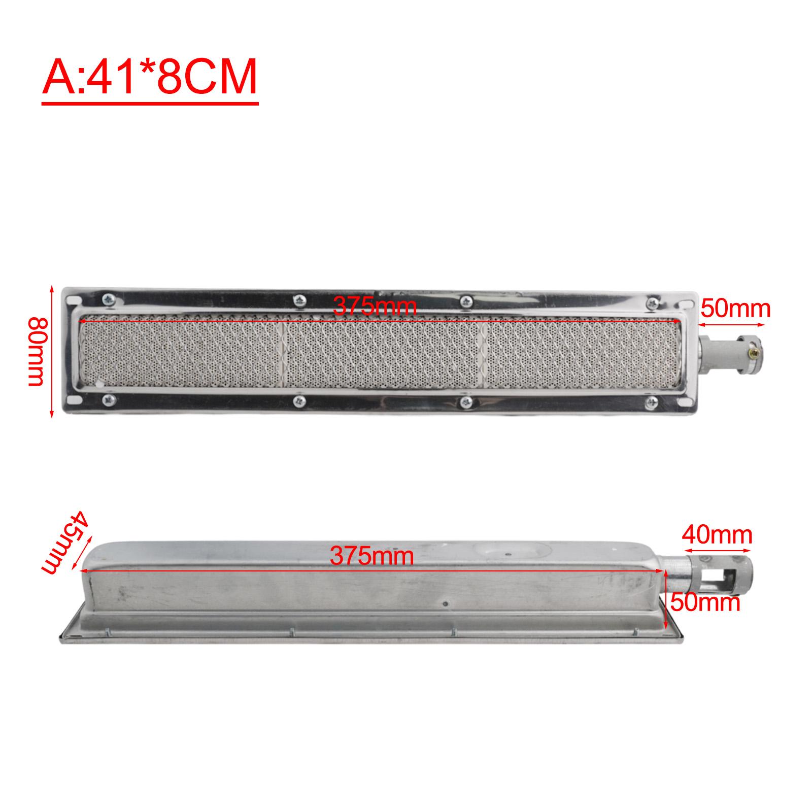 Запасные части Керамическая горелка Металлическая Многотопливная Керамический Керамический нагреватель Компактный размер Инфракрасная Боковая горелка 41X8cm