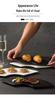 Fan-Shaped Striped Japanese Tableware: Irregular Sushi & Dessert Plate for Home or Hotel.