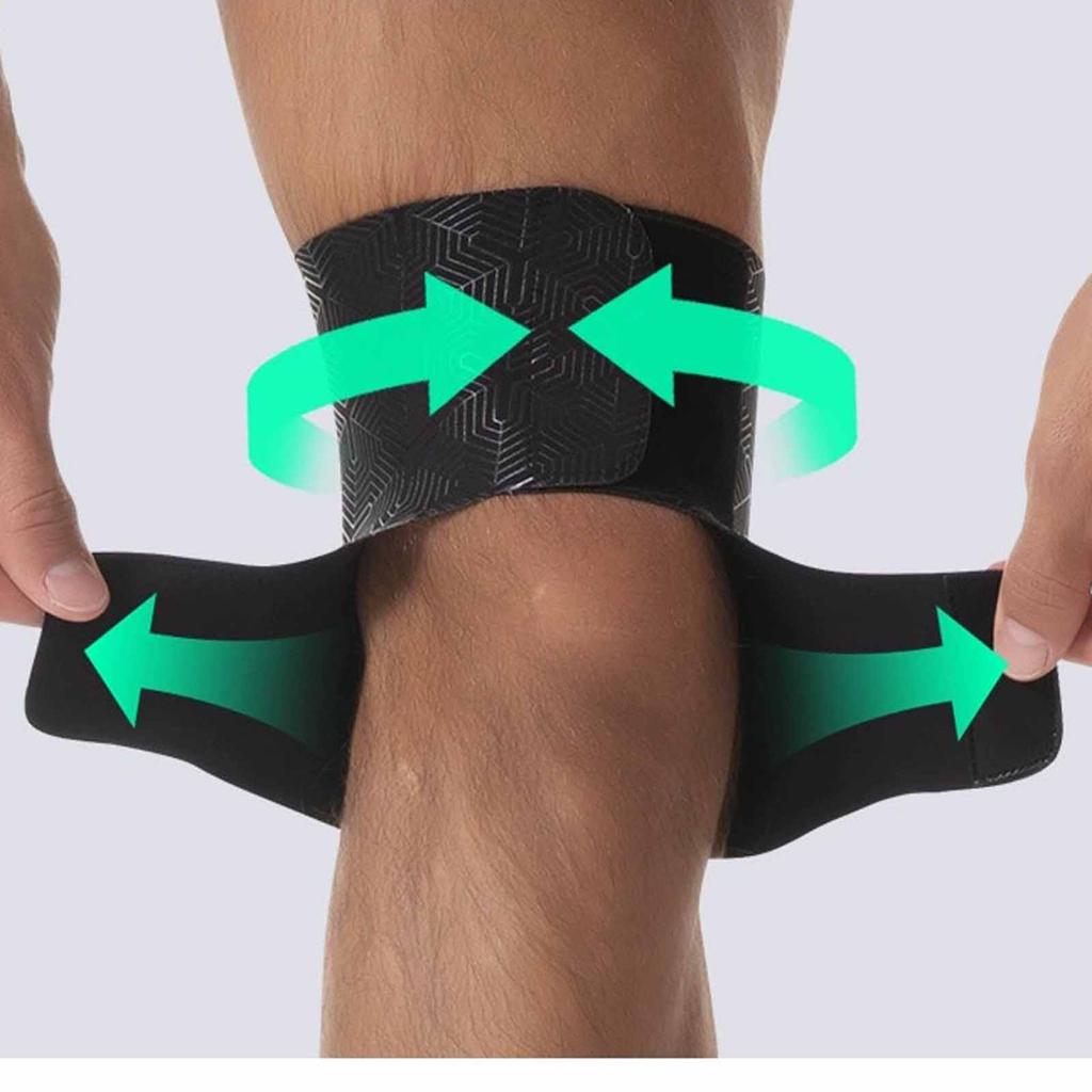 Fixed Support Meniscus Knee Pads - Thin Adjustable Unisex Sports Knee Protectors - Ideal for Running Mountain Climbing