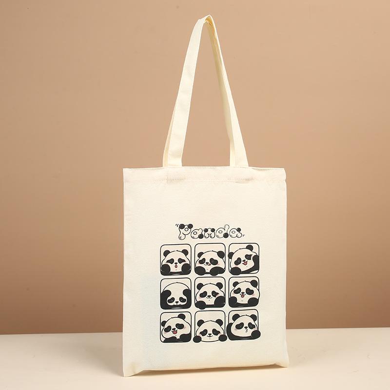 Customized Logo Canvas Shopping Bag - Durable, Eco-friendly, and Ideal for Promotions