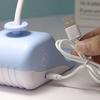 Cartoon Whale Night Light USB Type-C Fast Rechargeable Desk Lamp with Mobile Phone Holder Bendable Warm White Light Desk Light for Students Eye