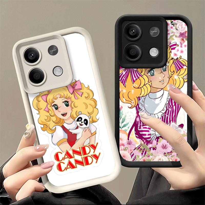Anime Candy Candy Soft Phone Case for Xiaomi Poco X7 X6 X5 Pro X4 Gt X3 F7 Ultra M8 M7 Redmi 15C 15 14C 13 13C 12 12C 10 10C