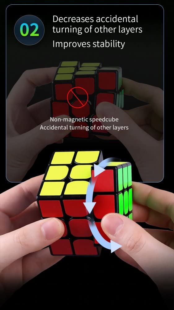 Kancharo MS Series [Authentic] Magnetic Competition Cube with Pouch (Sticker-Free, 4x4)