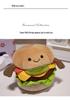 Jelly Burger Plush Toy Bouquet - Creative Gift for Proposals, Couples, and Decorations.