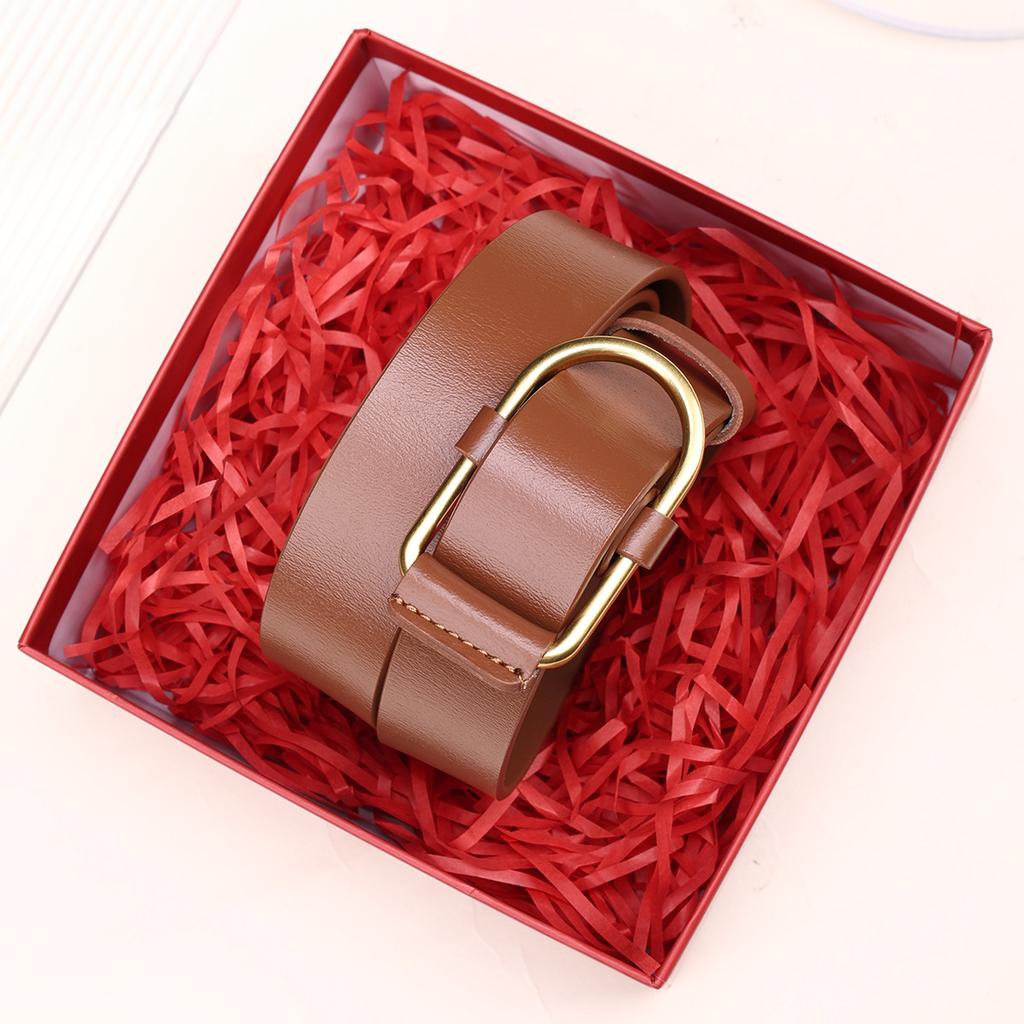 New Women'S Belt Double-Sided Leather High-Quality Pin Buckle Waist Thin Belt With Dress Cowhide Belt Women