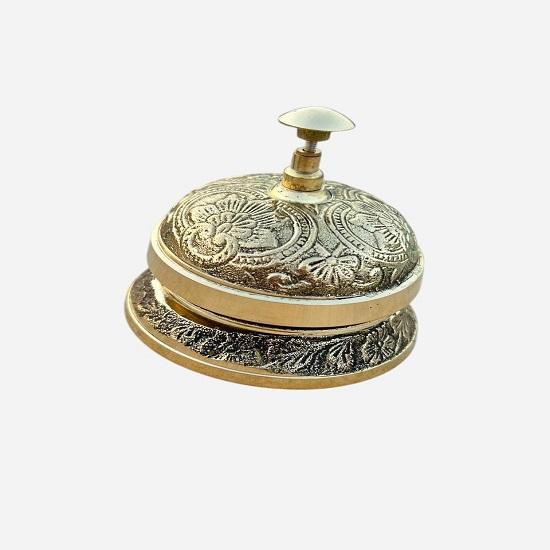 

Латунный отельный ресепшн звонок Арт Деко настольный звонок