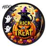 Halloween Holiday Decorations LED Glowing Hanging Decor Acrylic Window Ornament with Light Spooky Durable Signs Sign for Door Wall Haunted