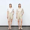 JESSIE Pleated High-Waist Wide-Leg Shorts
