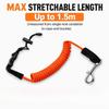 Shock Cord Kayak Paddle Leash with Ti Alloy Clip Kayak Tether  Outdoor Adventure