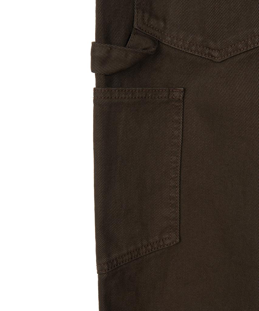 EXCONTAINER Double Knee Carpenter Garment Dyed Pants (Brown)