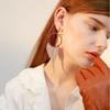 Geometric Sparkling Water Diamond Hoop Earrings For Women Spring