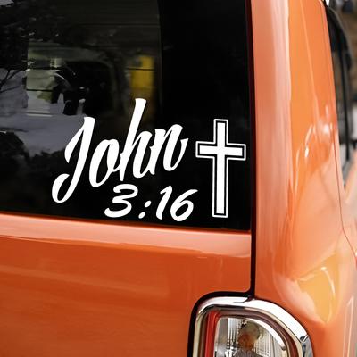 Praying the Cross John 3:16 Creative&funny Stickers for Cartoon Fans&lover,high Quality for Car Trucks Motorcycles & Laptops