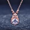 Imitation Moissanite Necklace 2 Carat Rabbit Mozzarella Diamond Pendant, Natal Year Zodiac Rabbit Element Necklace