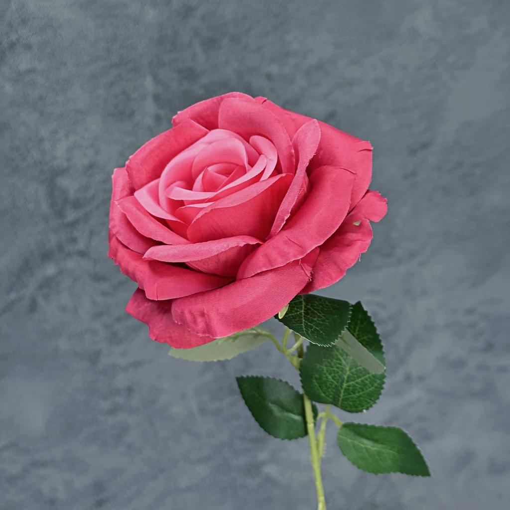 8pcs Artificial Large Rose Flower Branch Silk Long Stem Rose for Wedding Party Floral Decoration