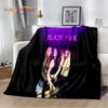 Black Pink Kpop Star Girl Group Soft Plush Blanket,Flannel Blanket Throw Blanket for Living Room Bedroom Bed Sofa Picnic Cover