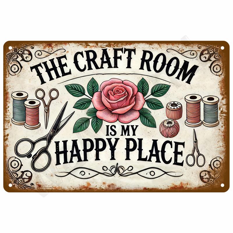 Vintage Metal Plate Tin Sign Plates Bar Retro Metal Sign Wall Art Mural Aesthetic Room Home Decor Items Poster Garage Decorat