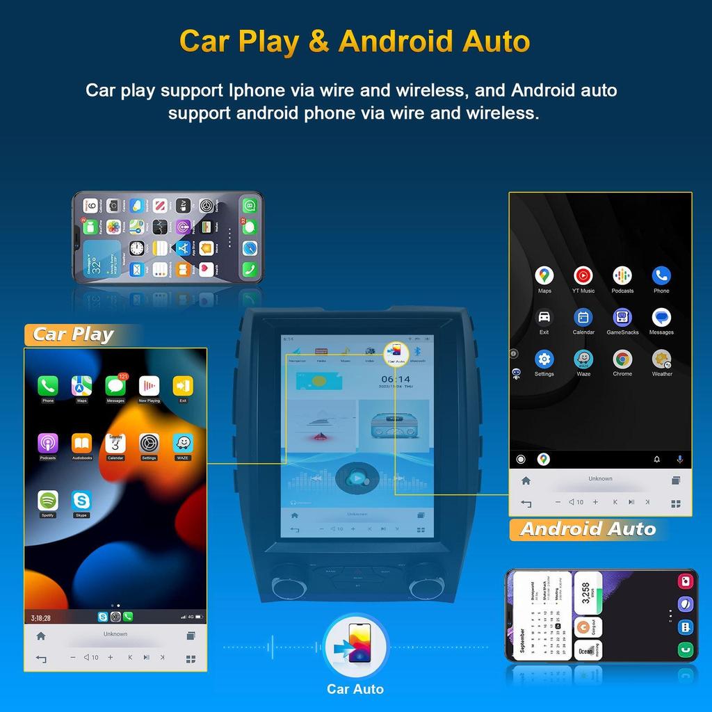 Compatible with Toyota New Edge Model, 12.1" 32G Large Screen Android GPS Navigation, 4G Network.