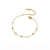 Elegant 18K Gold Titanium Steel Bracelets: European & American Fashion, Non-fading, Women's Versatile Personality Hand Jewelry